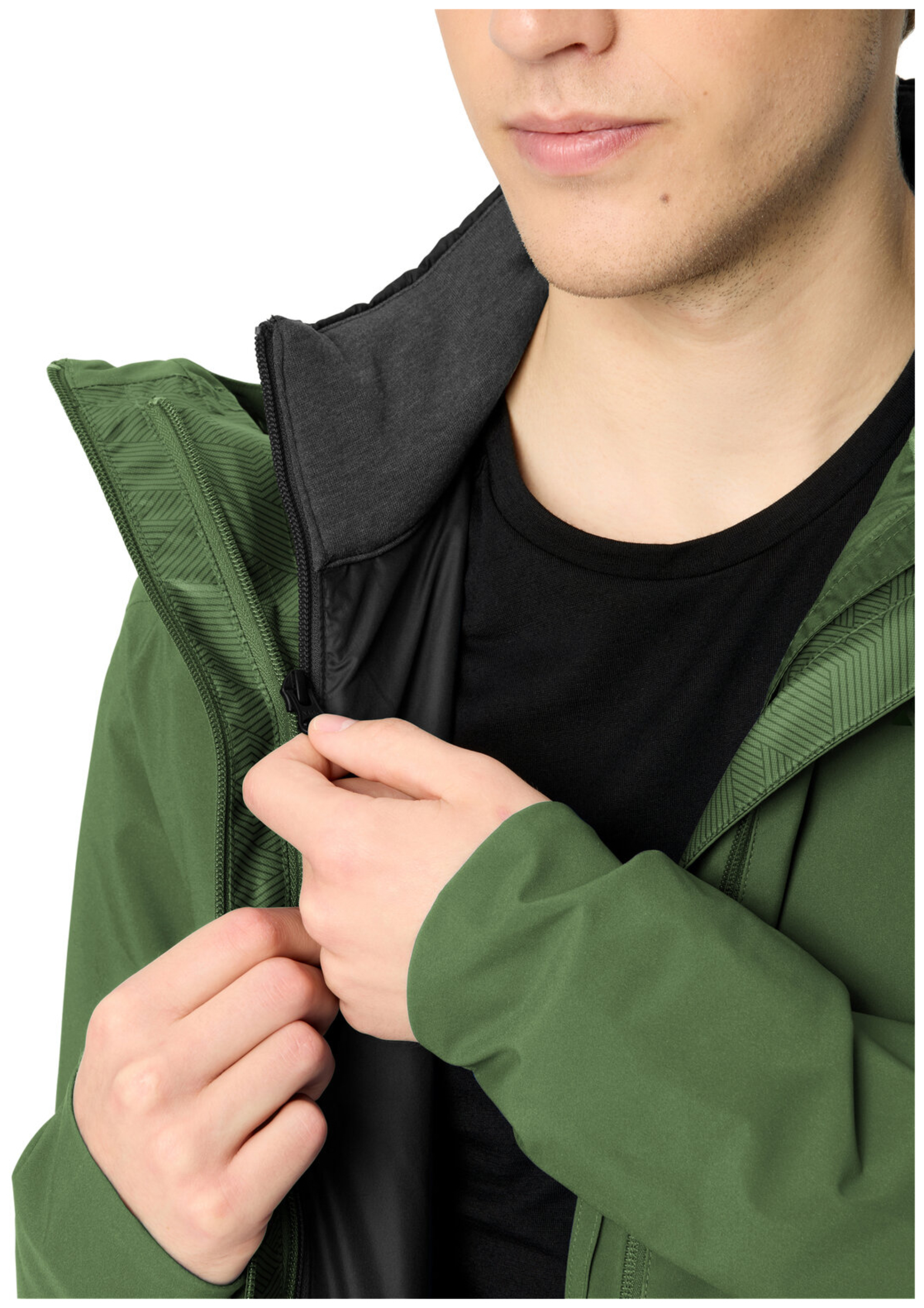 VAUDE Heren Yaras 3in1 Jas II tijm