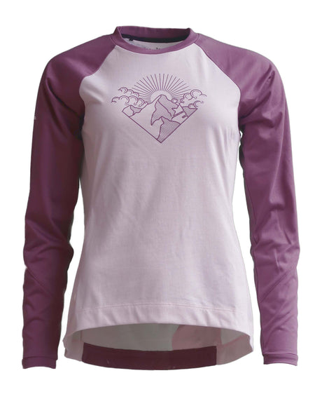 Zimtstern PureFlowz Shirt LS Dames Lila / Bessen