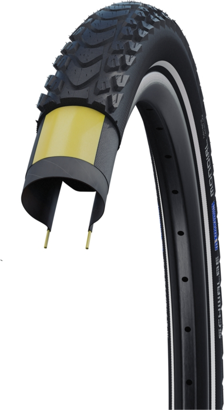 Schwalbe Marathon Mondial | Evolution Line | DD, V-Guard Zwart+Reflecterend