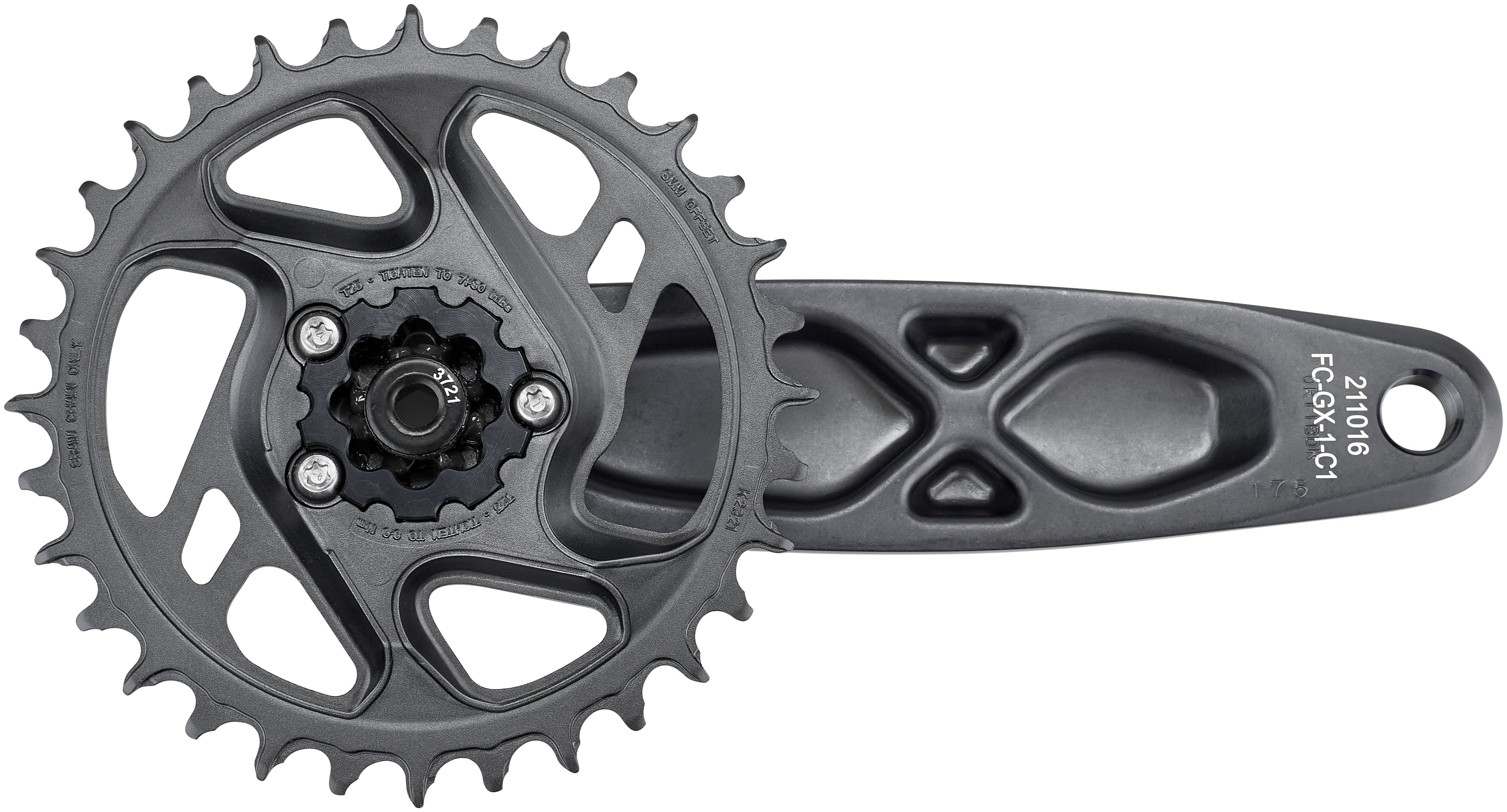 SRAM GX Eagle DUB crankstel 12-speed 32 tanden DM grijs