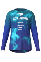 Cube MTB Shirt ROOKIE X Actionteam lange mouw blue´n´green
