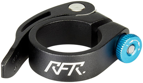 RFR zadelklem met snelspanner 34,9 mm black´n´blue