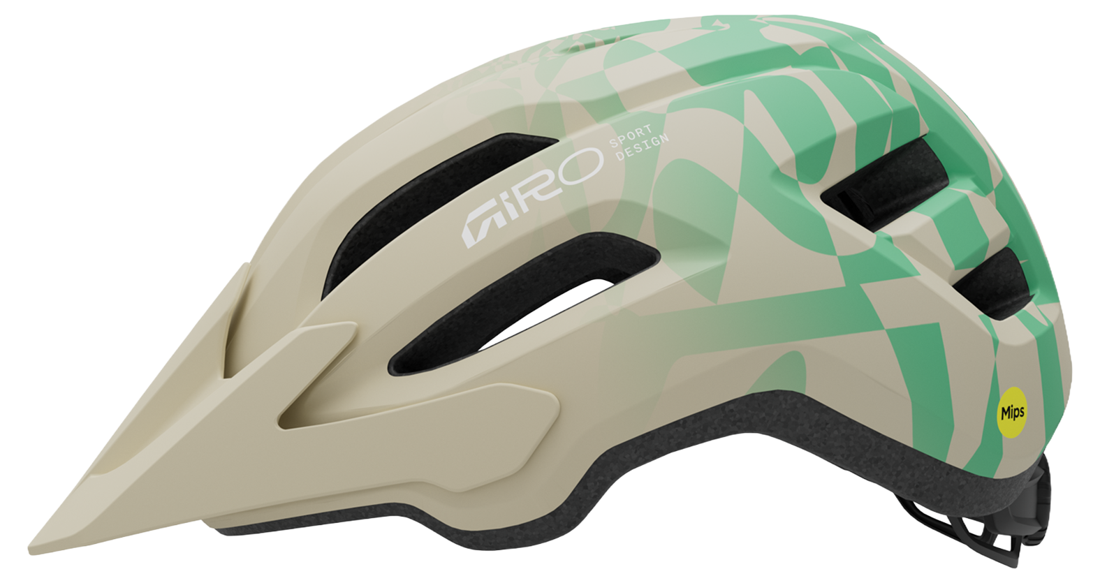 Giro Fixture II MTB-helm mat steen/groen rush