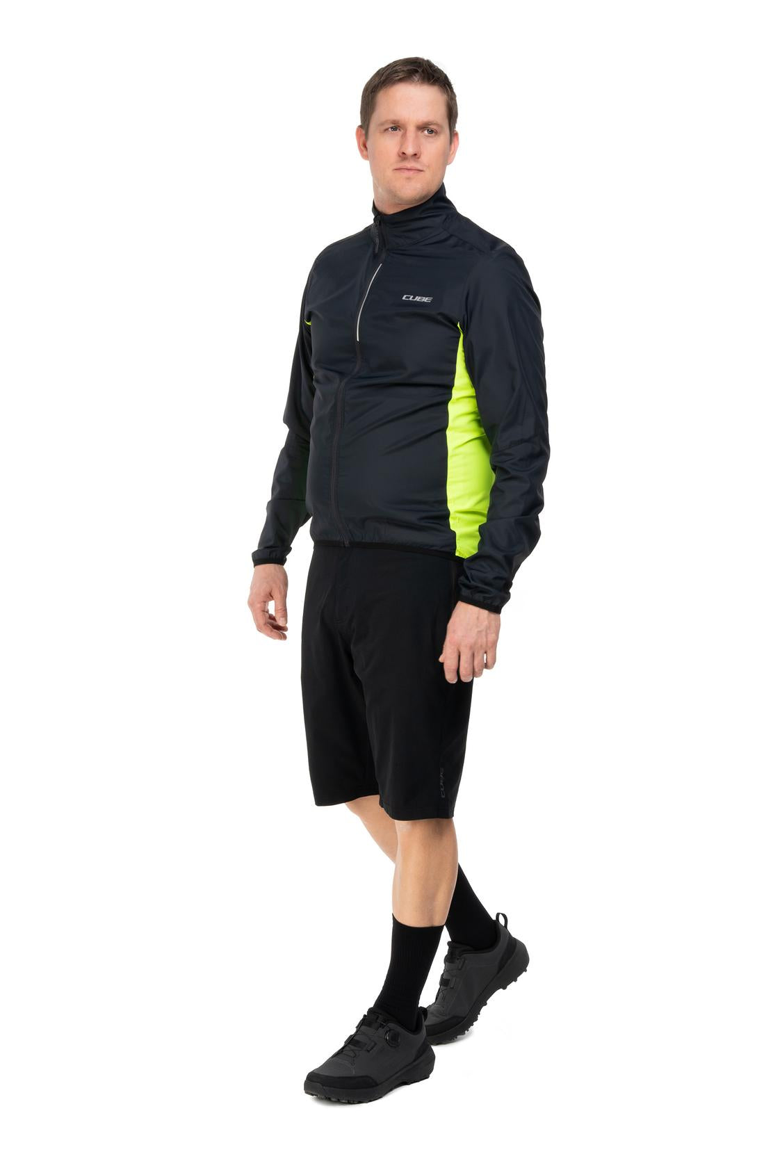 Cube Windjacke CMPT zwart´n´geel