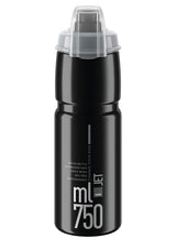 Elite Jet Plus Drinkfles 750ml zwart/grijs logo