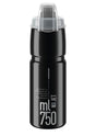 Elite Jet Plus Drinkfles 750ml zwart/grijs logo