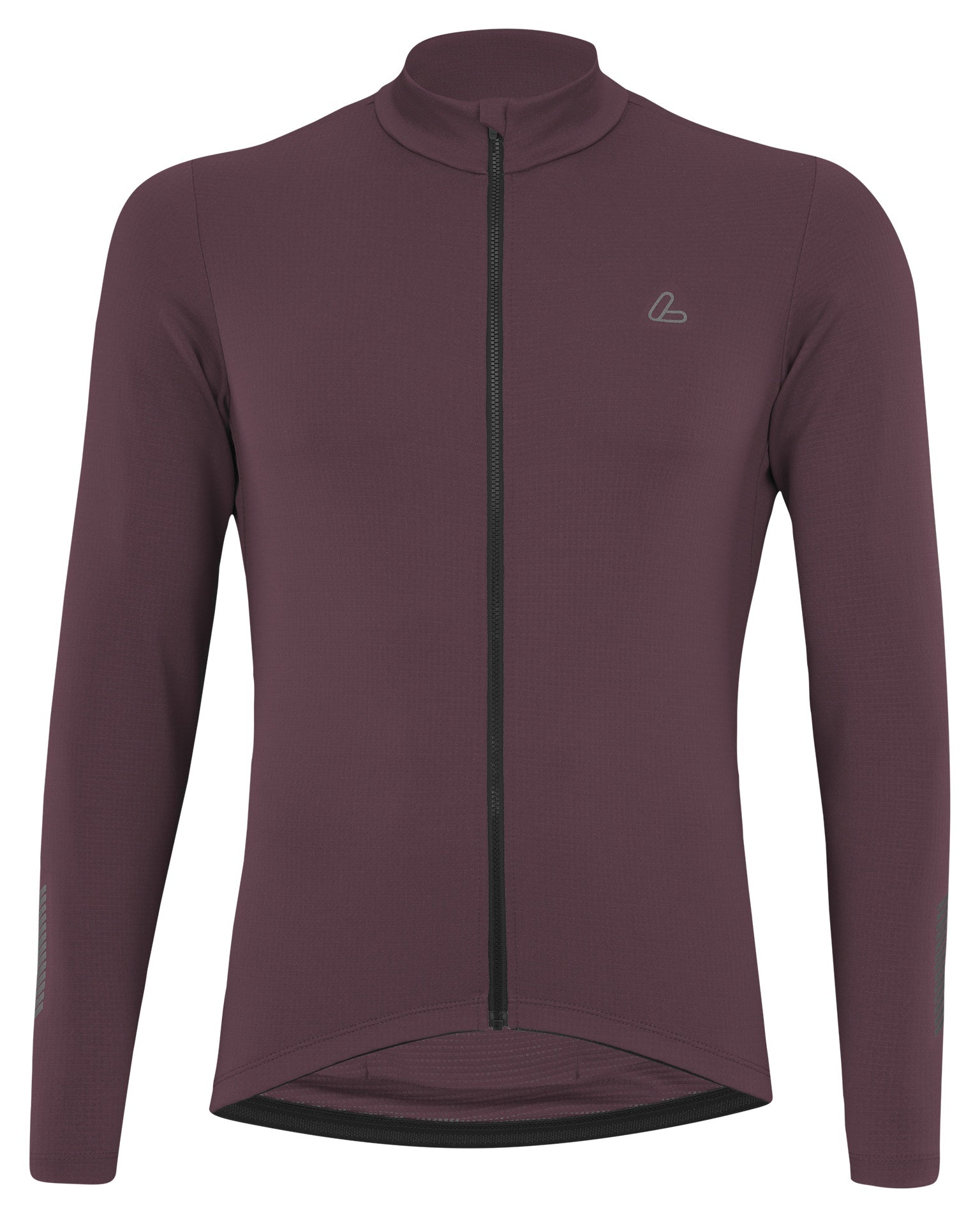 Löffler M Bike L/S Jersey Skys Merino Mid Kastanje