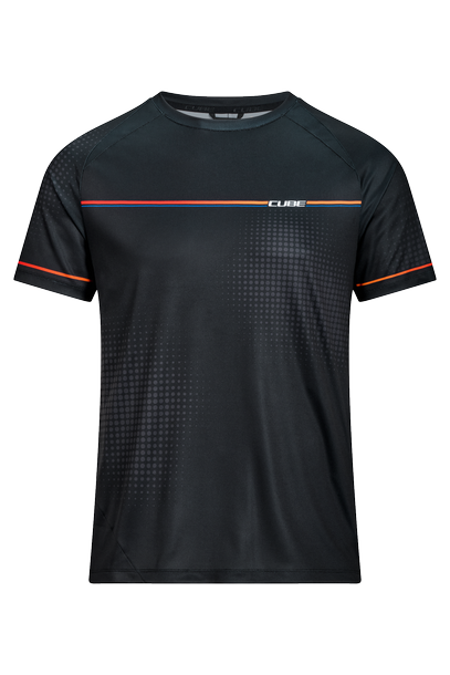 Cube Tech TEAMLINE ronde hals shirt korte mouw zwart