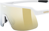 uvex Dyrt fietsbril Wit Mat / Mirror Goud