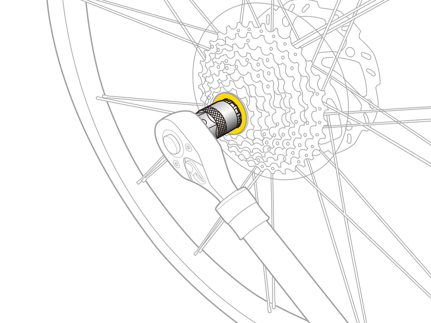Topeak cassette-afnemer