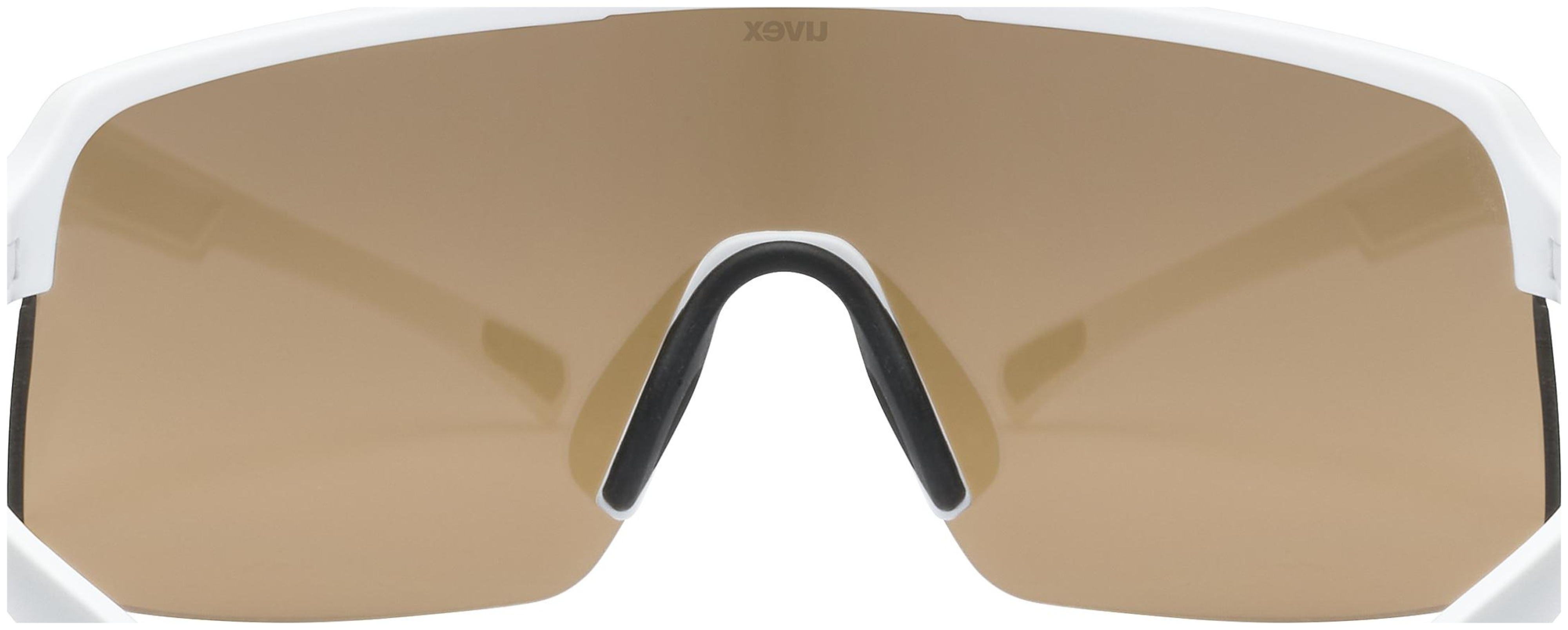 uvex Dyrt fietsbril Wit Mat / Mirror Goud
