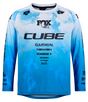 CUBE MTB shirt ROOKIE X Actionteam lange mouw topas blauw