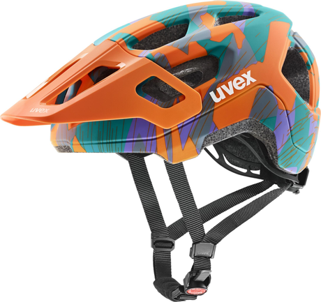 uvex React Jr. Kinderhelm Papaya Camo Mat