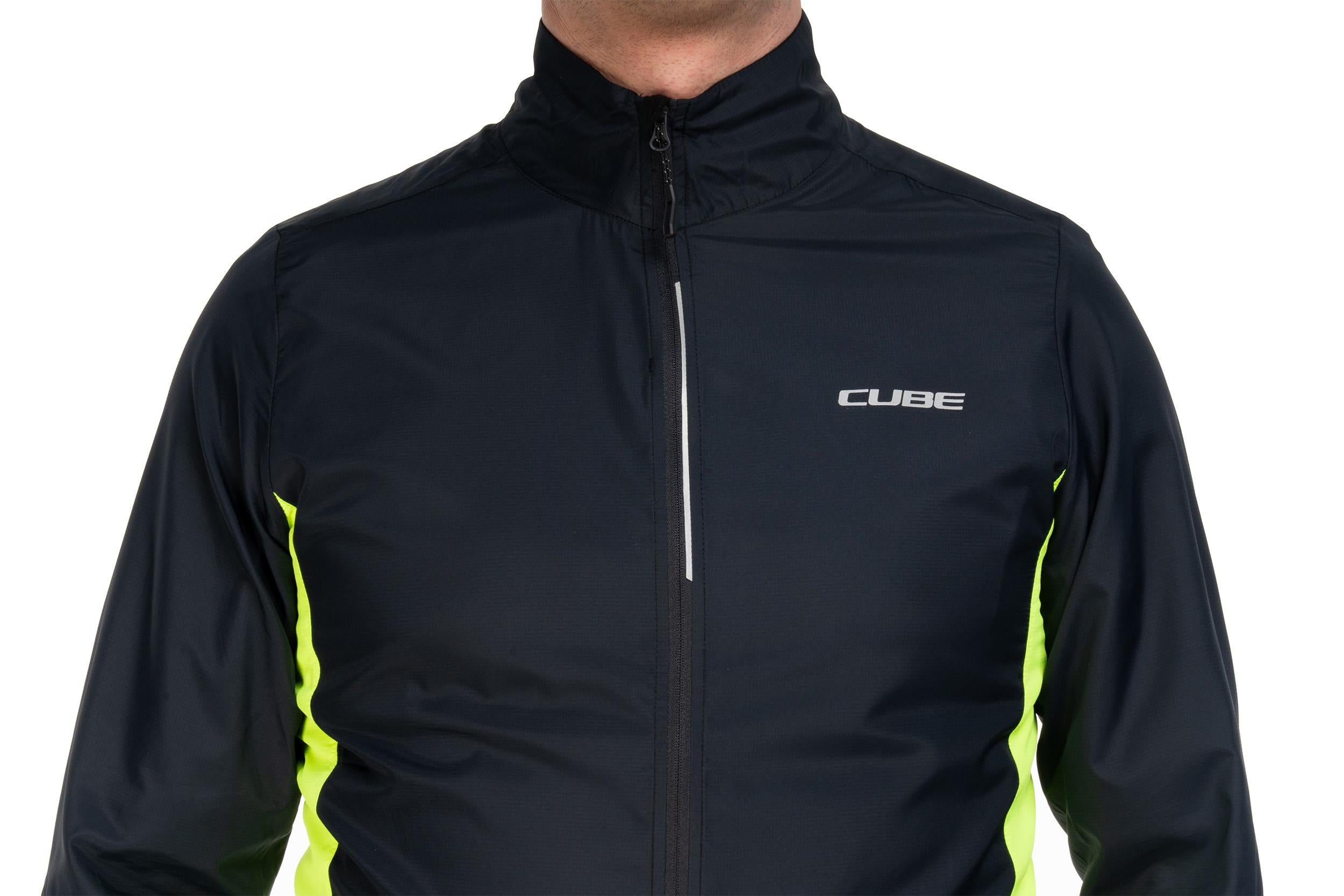 Cube Windjacke CMPT zwart´n´geel