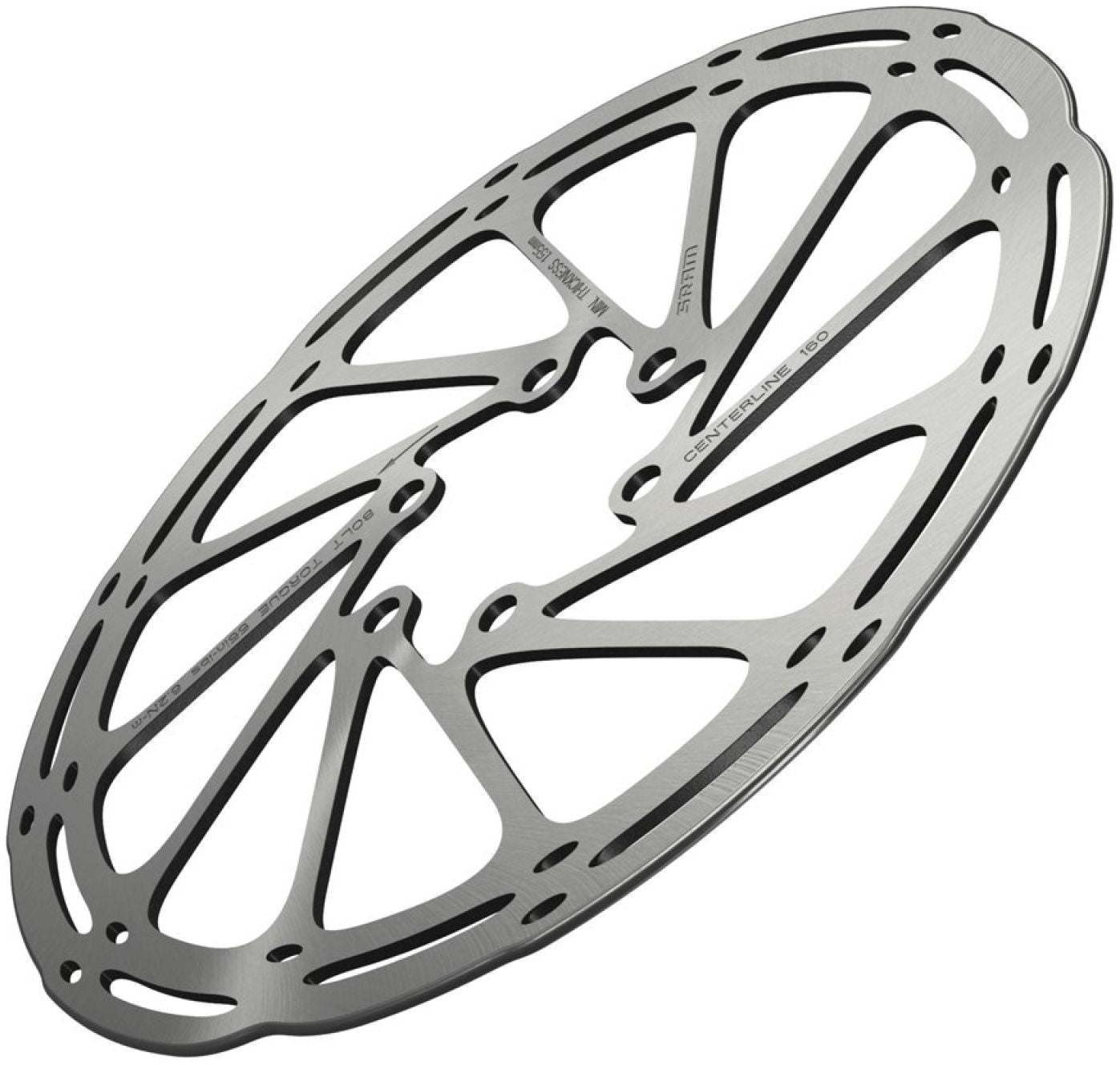 SRAM Centerline Rounded remschijf monoblock zilver