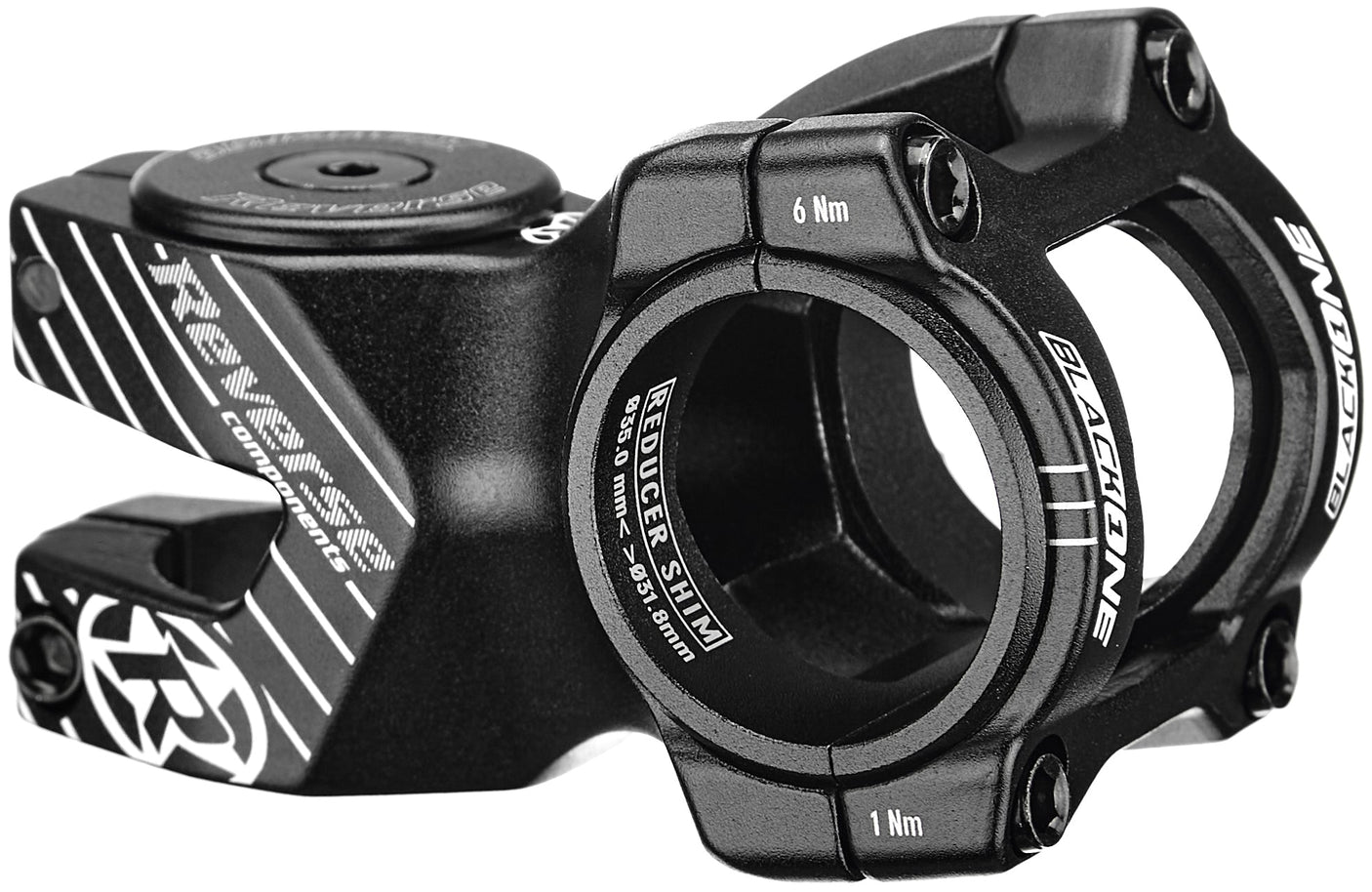 Reverse Black ONE D-2 stuurpen Ø31,8/35mm zwart/grijs