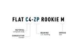 ACID Pedalen FLAT C4-ZP ROOKIE M zwart