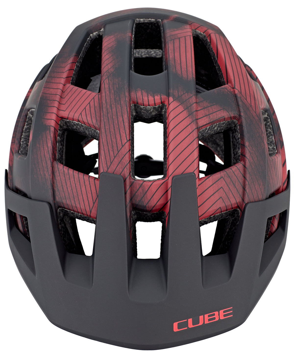 Subel Rood Cube BADGER MTB Helm | rood & bikester.nl