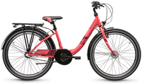 S'COOL chiX 24-N3 (2026) | 24 inch kinderfiets | Coral/Donkerrood – aktuelle Variante