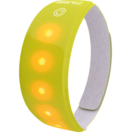 Wowow Light band 5 LED 3M met klittenband geel