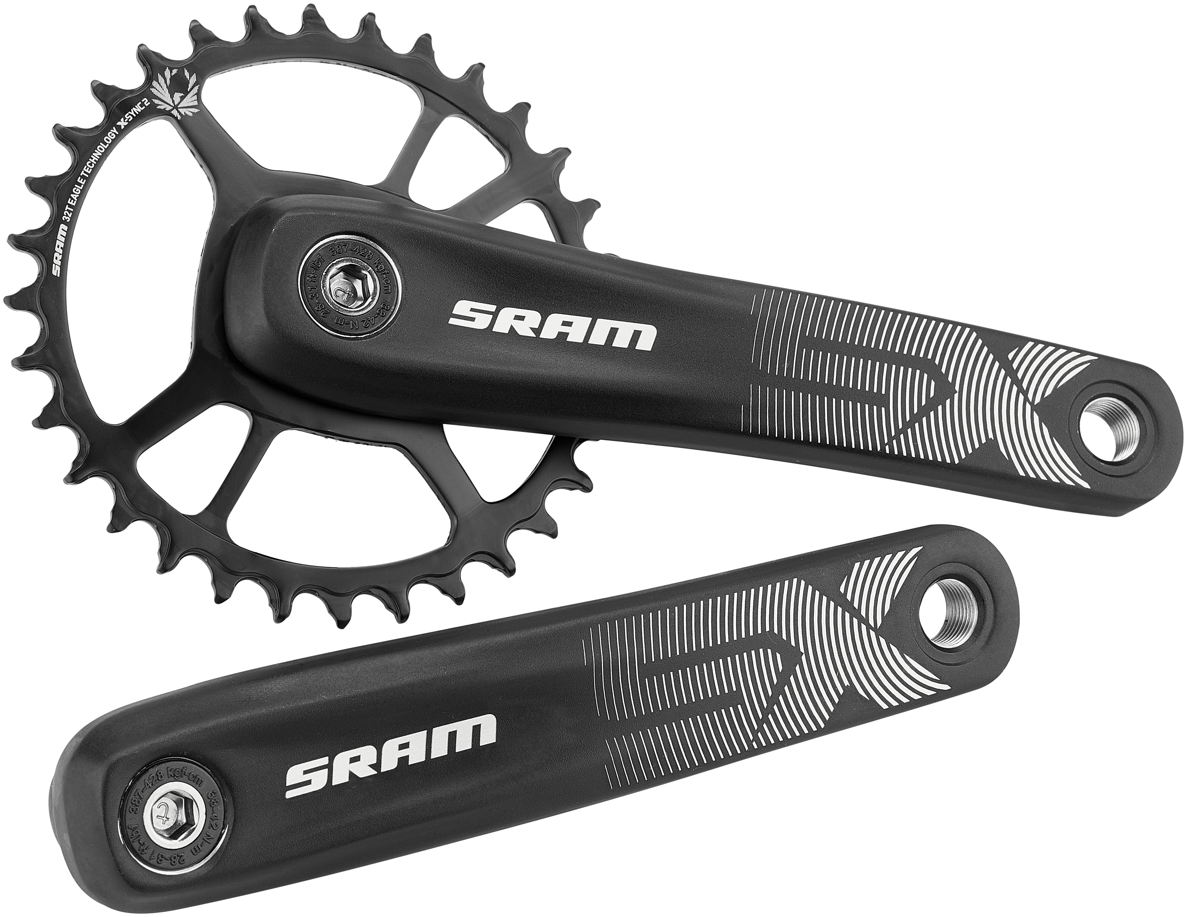 SRAM SX Eagle Power Spline crankstel 32T 12-speed Boost zwart