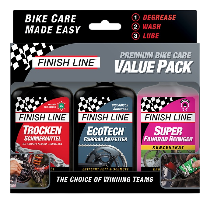 Finish Line Premium Bike Care Waardepakket 3x120ml