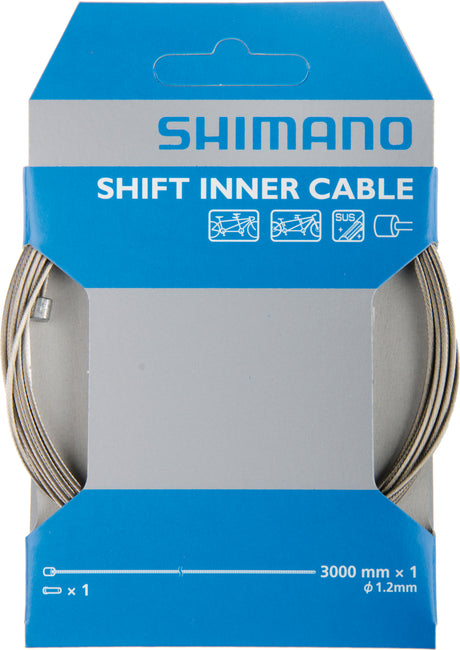 Shimano Tandem RVS schakelkabel 1,2x3000mm