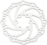 Achteruitremschijf 6-gaats staal zilver