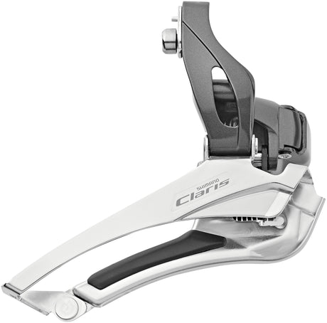 Shimano Claris FD-R2000 Voorderailleur 2x8-speed Down Swing Klem Hoog zilver/grijs