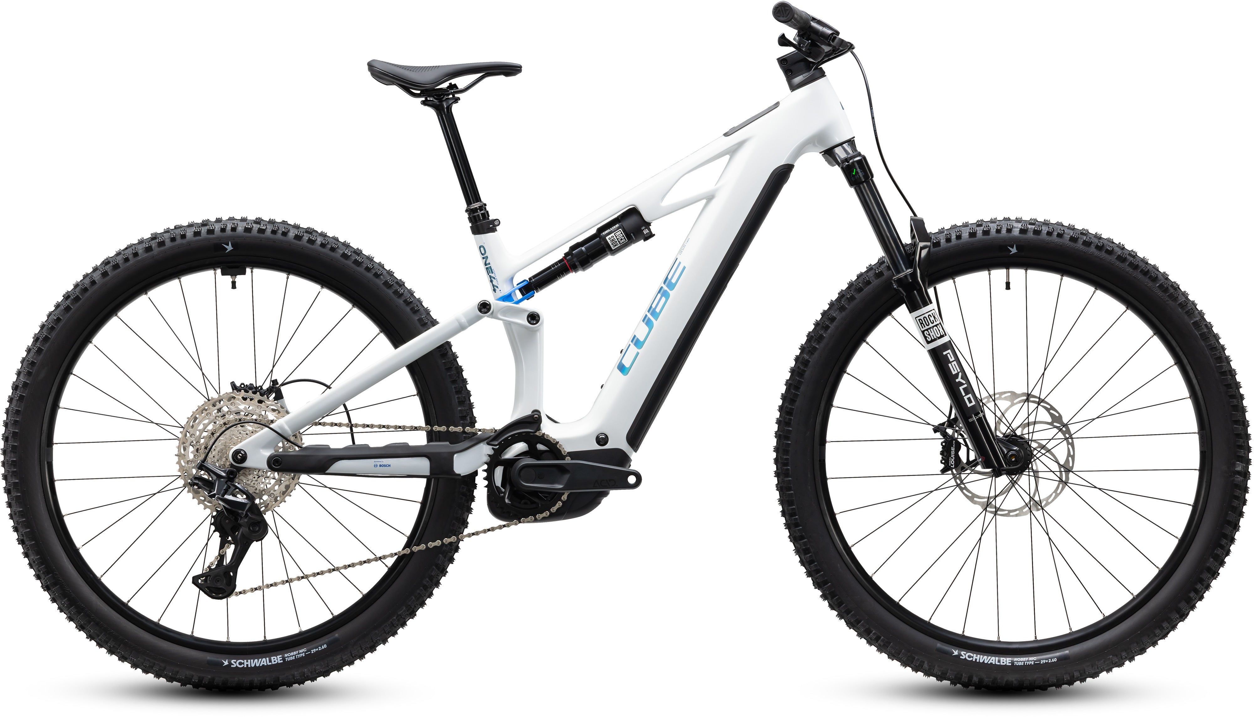 Cube Stereo Hybrid ONE44 HPC Pro 800 metallicwhite´n´blue (2027)