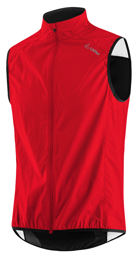 Löffler M Fiets Bodywarmer Cf Wpm Zak Rood