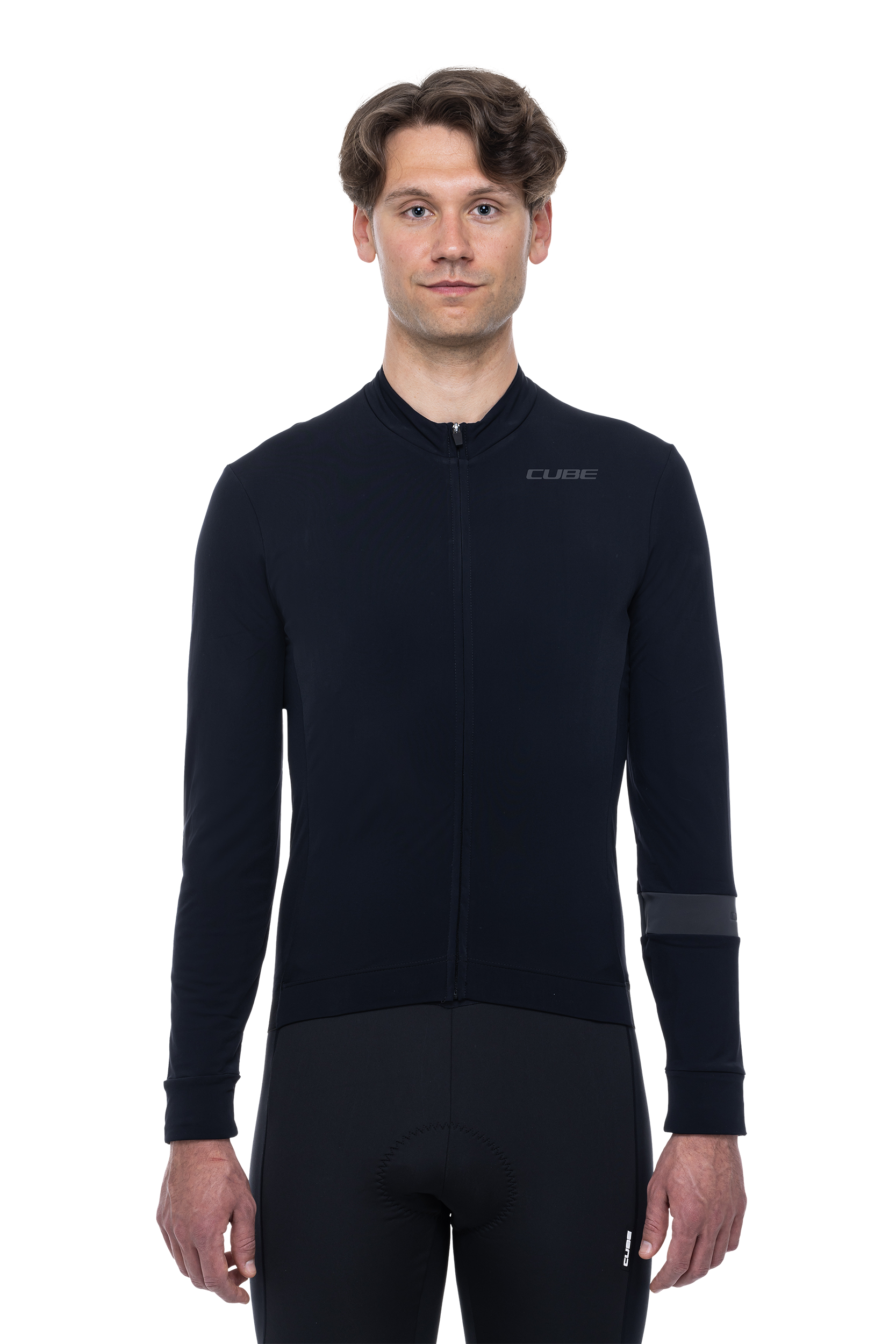 CUBE BLACKLINE shirt lange mouwen black heren
