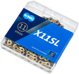 KMC X11SL Ti-N Kette 11-fach gold/schwarz