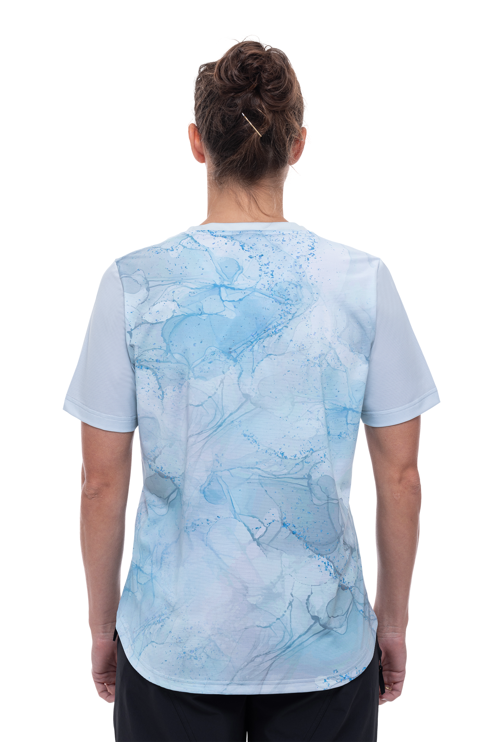 CUBE ATX WS Korte mouw ronde hals jersey marble