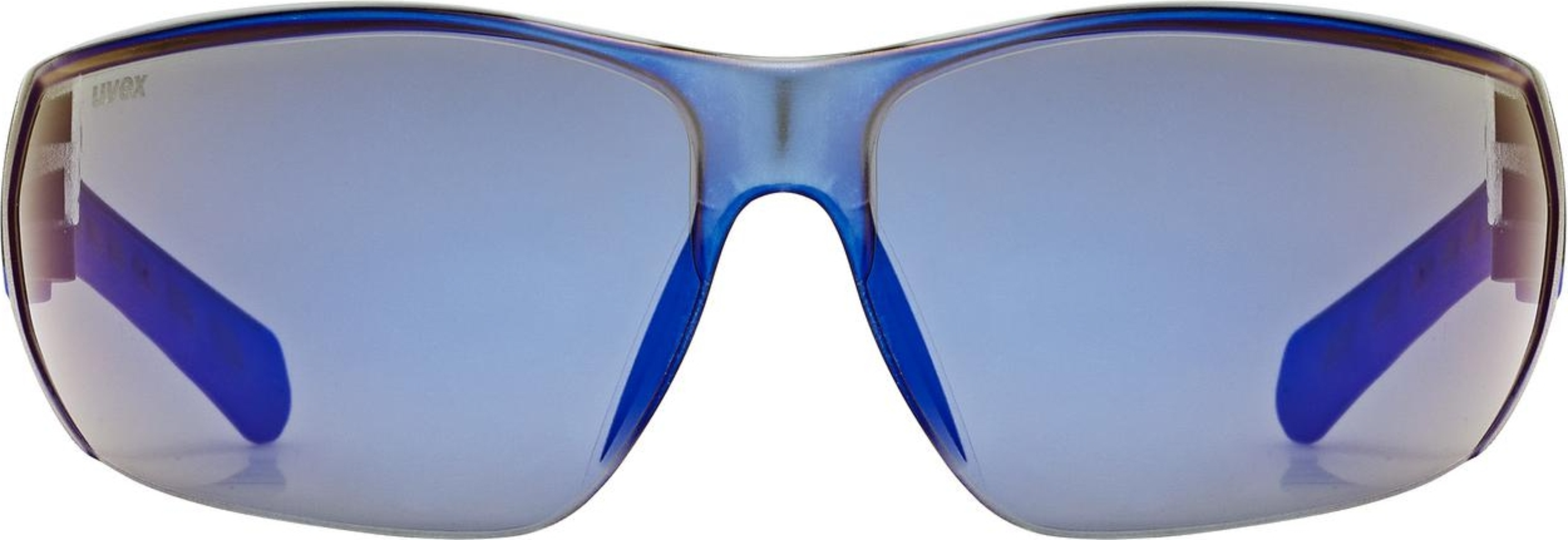 uvex Equate fietsbril Zwart-Blauw Mat / Spiegel Blauw