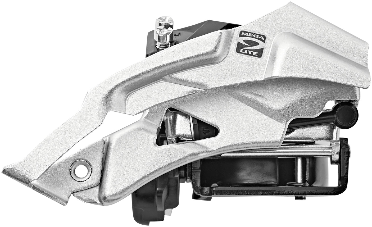 Shimano Altus FD-M2000 Voorderailleur 3x9-speed Top Swing Klem Diep zilver/zwart