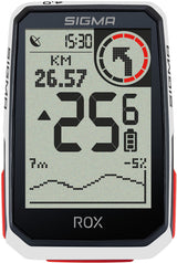 Sigma ROX 4.0 fietscomputerset inclusief stuurpenhouder + pulse belt wit