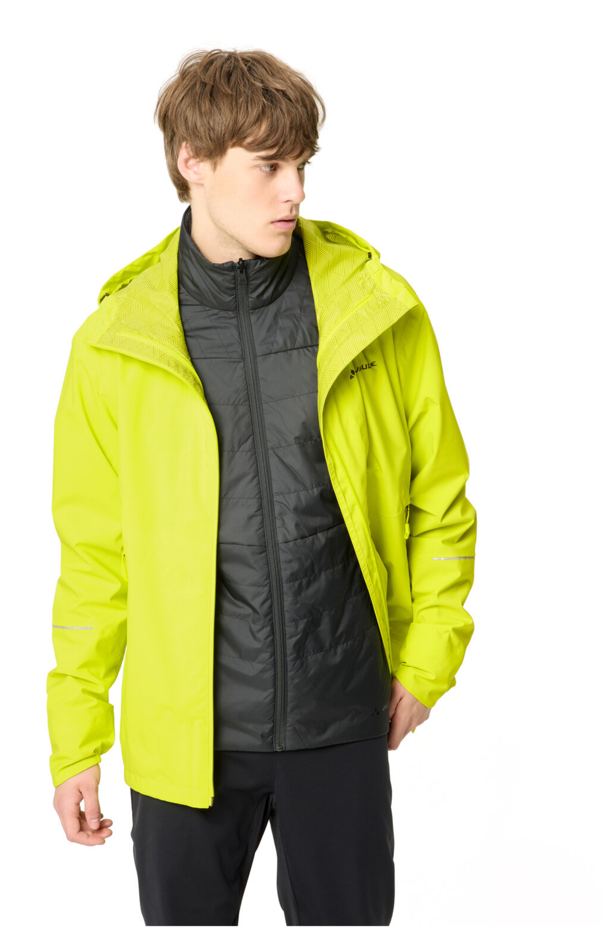 VAUDE Heren Yaras 3in1 Jas II felgroen
