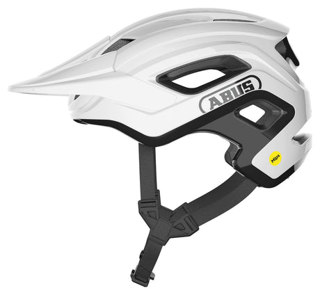 Abus Mountainbike Helm CliffHanger MIPS glanzend wit