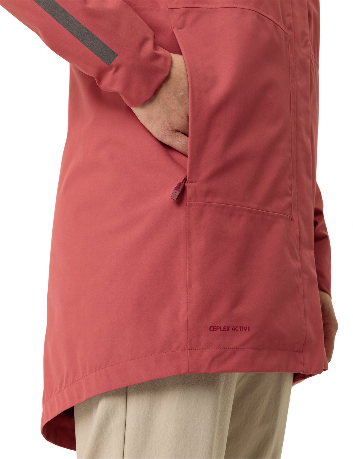 VAUDE Cyclist gewatteerde parka II dames baksteen