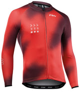 Northwave Blade Jersey LS Lava Rood/Bordeaux
