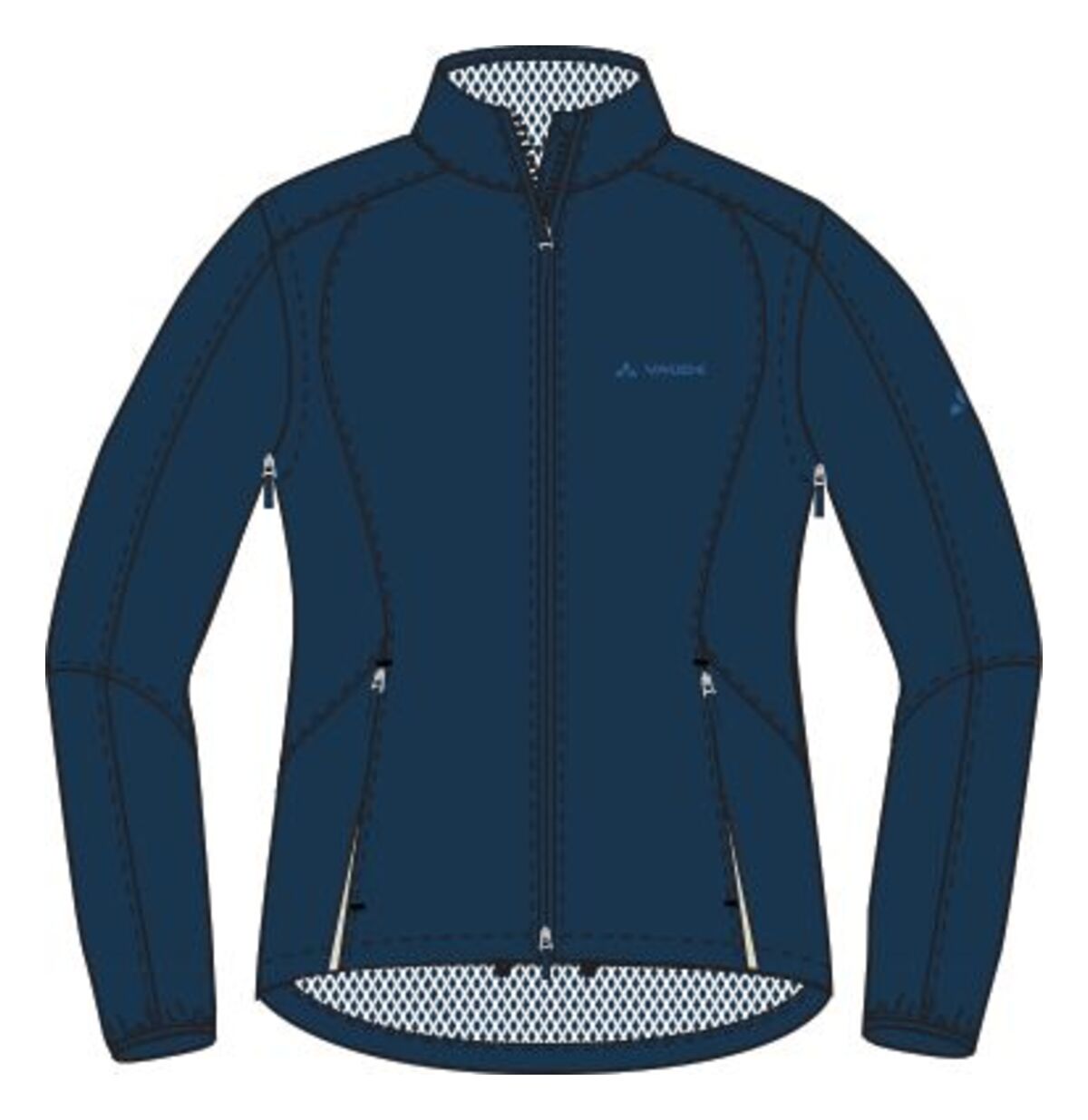 VAUDE Dundee Classic Zip Off Jacket Dames blauw