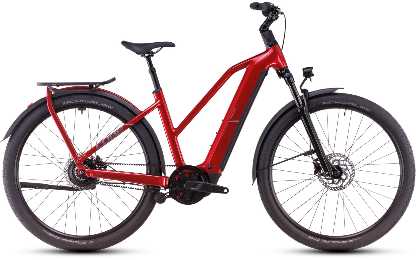 Cube Kathmandu Hybrid Comfort Pro 800 Trapez elektrisch rood´n´rood (2025)
