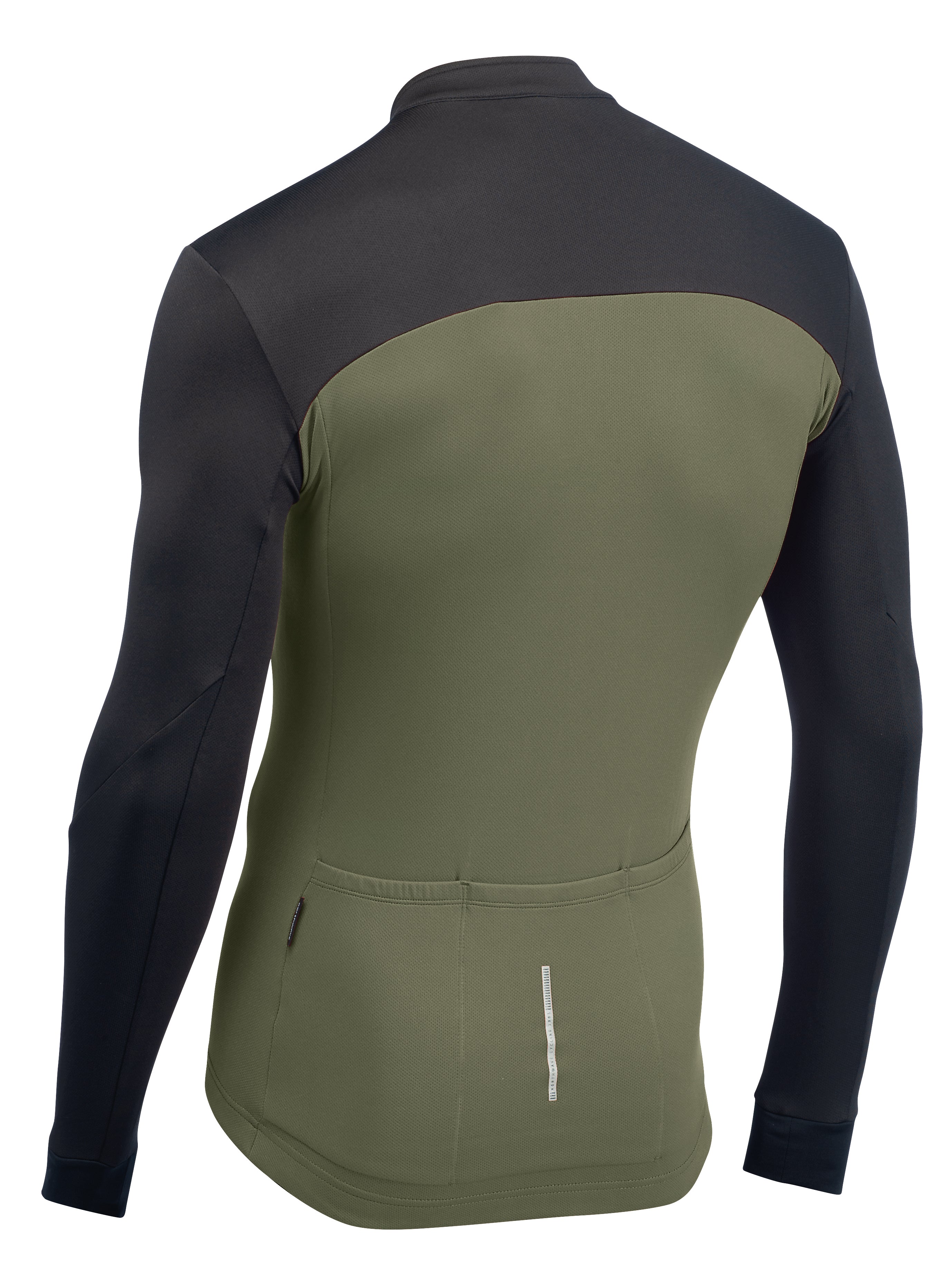 Northwave Force 2 Jersey LS Full Zip Zwart/Bosgroen
