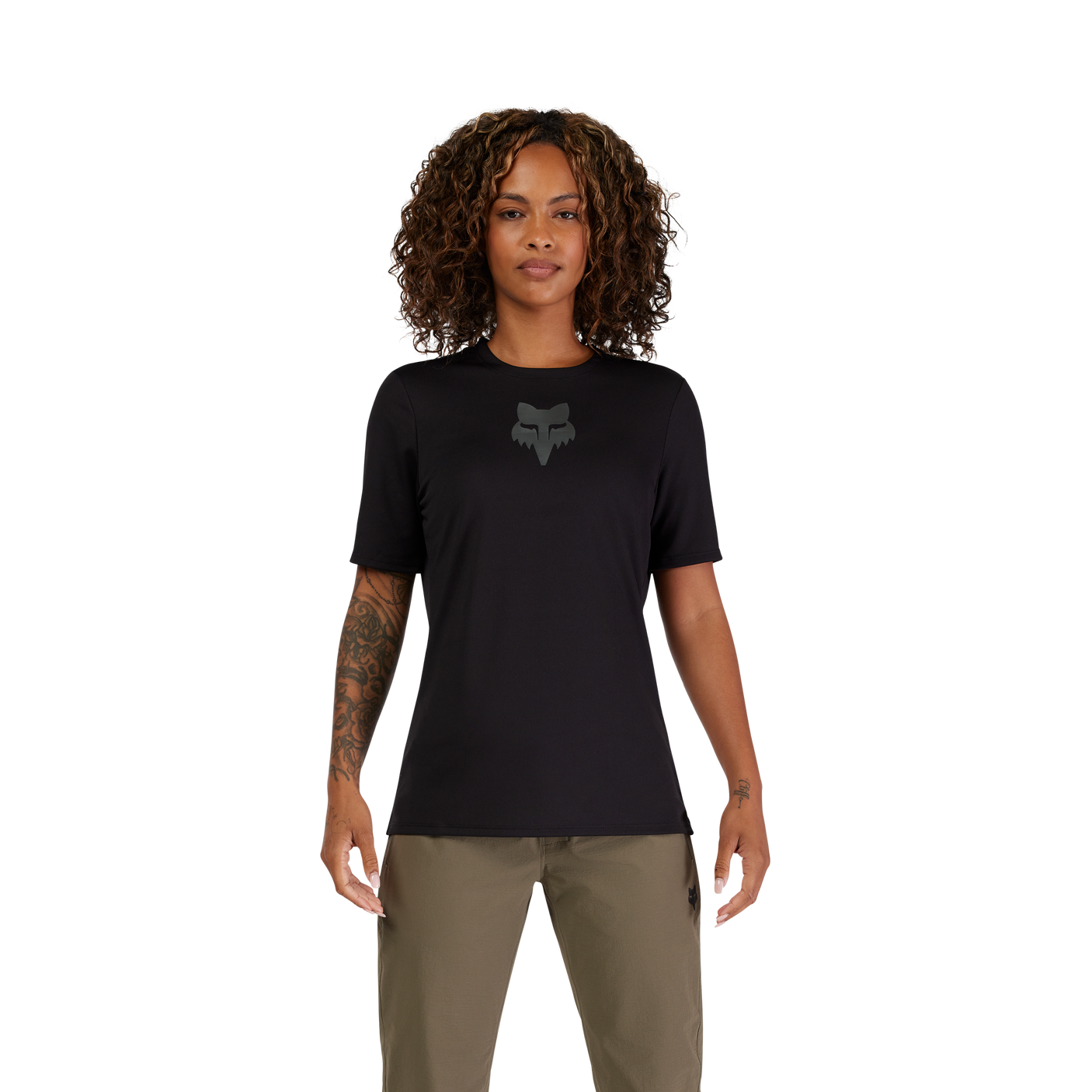 Fox W Ranger SS Jersey Hoofd Zwart