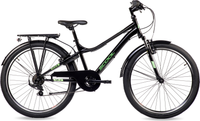 S'COOL troX 26-K6 (2026) | 26 inch jeugd fiets | Zwart/Neon Groen – aktuelle Variante