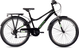 S'cool troX 26-K6 Zwart/Neon Groen