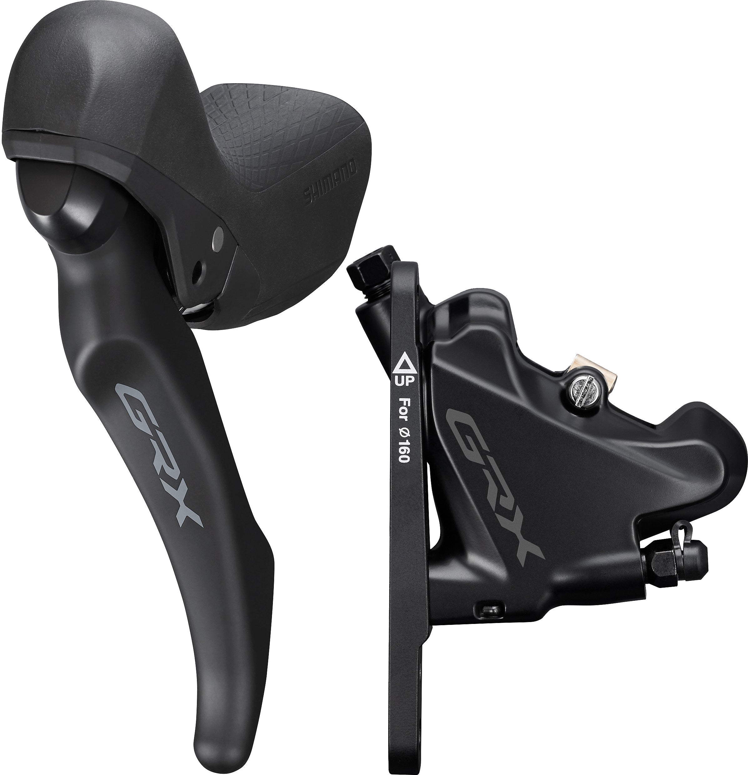 Shimano GRX BL-RX600/BR-RX400 Schijfrem Voorwiel zwart