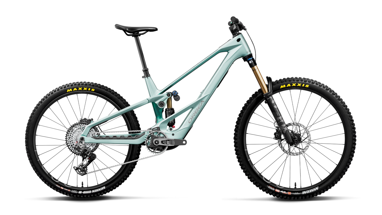 Orbea WILD LT M-TEAM RS MULLET Smooth Silver (Mat) - Escape Green C. View (Glans)