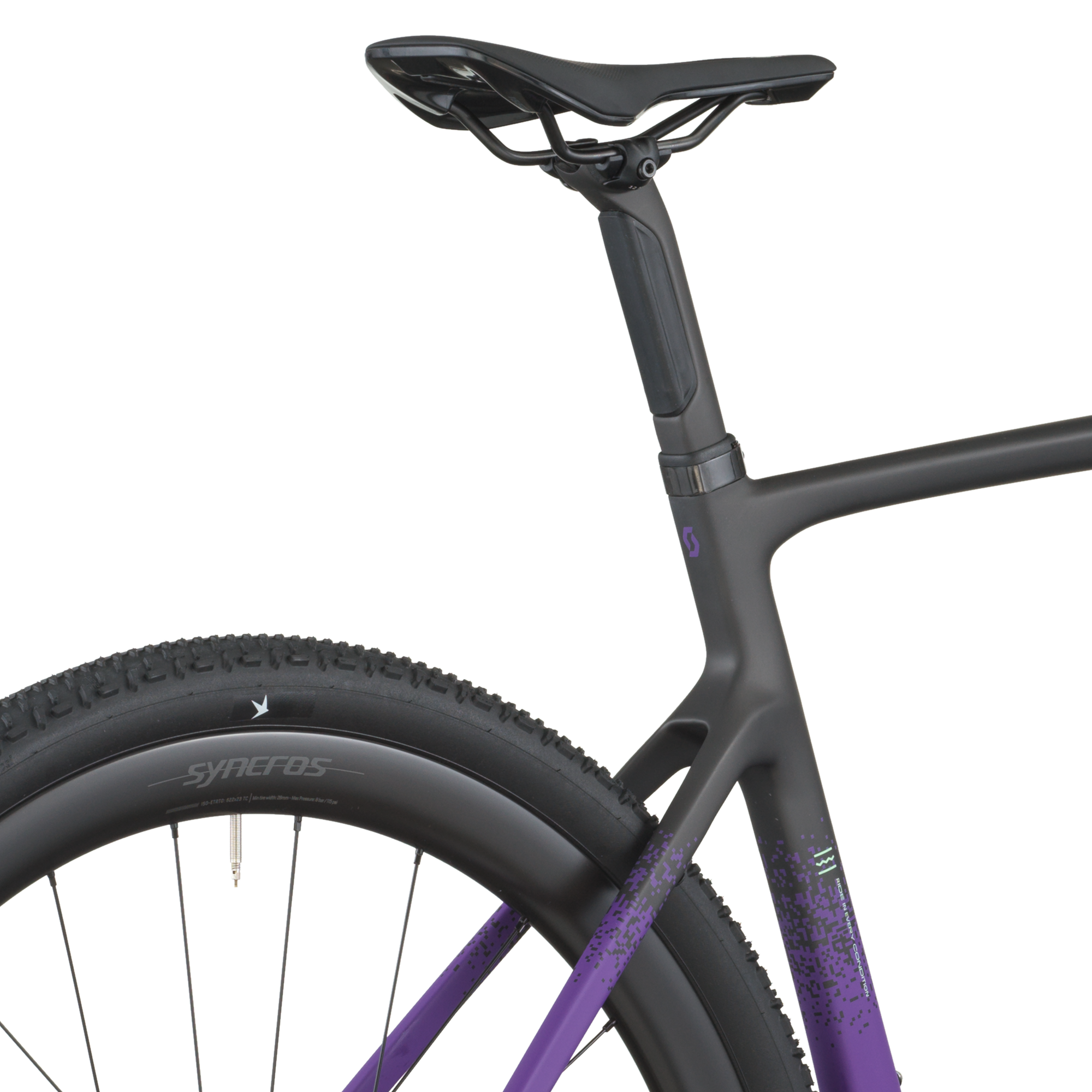 Scott Addict Gravel 20 carbon zwart/indigo paars